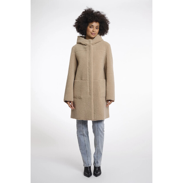 Rino & Pelle Alina.7002511 rino&pelle reversible hooded coat oat Alina.7002511 Oat large