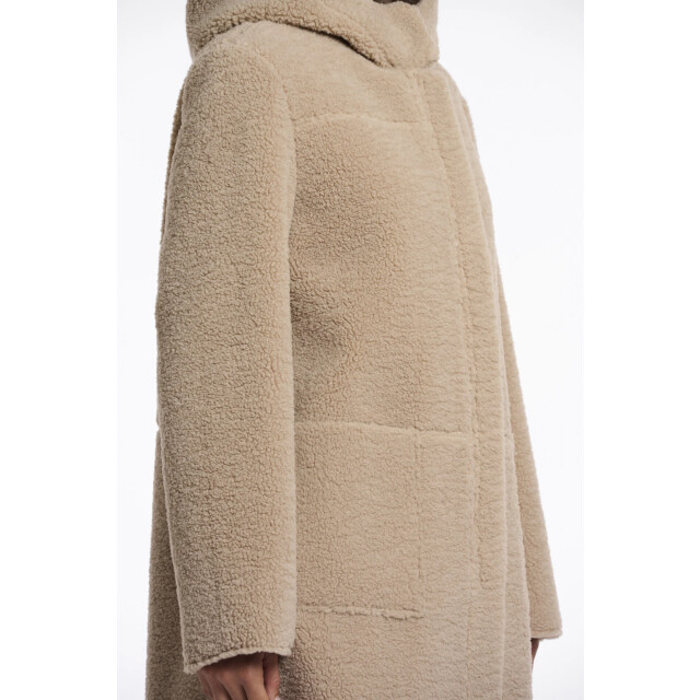 Rino & Pelle Alina.7002511 rino&pelle reversible hooded coat oat Alina.7002511 Oat large