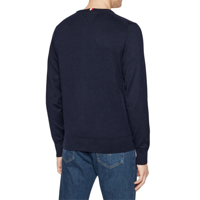 Tommy Hilfiger Heren sweater top katoenmix v hals UTNA544_navyblue large