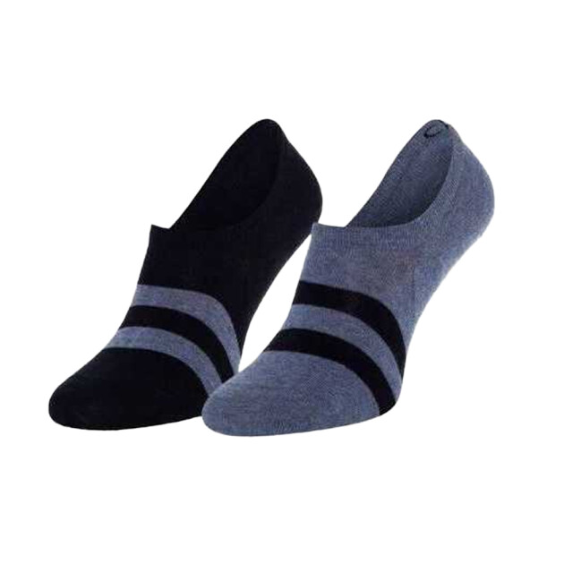 Calvin Klein Heren contrast gestreepte sokken (set van 2) UTNA725_navy large