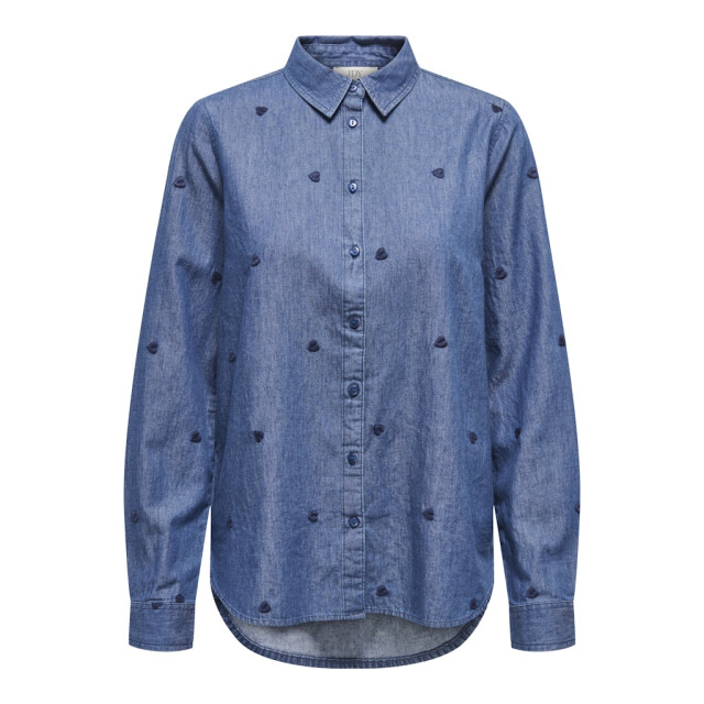 Jacqueline de Yong Jdylove ls embr shirt blue denim 4300.35.0006 large
