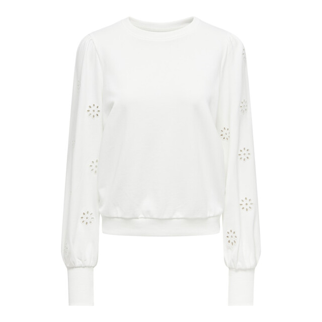 Only Onlfemme ls puff embroidery ub swt off-white 4209.02.0020 large