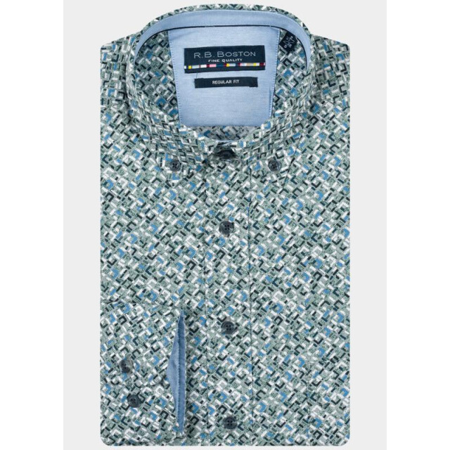 R.B. Boston Casual hemd lange mouw regular fit 100% cotton 527670/717 191344 large