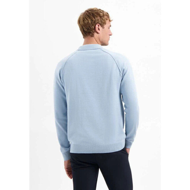 No Excess Pullover polo half zip solid dusty blue 29230962SN-138 large