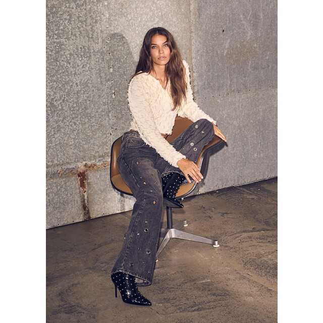 Haute L'Amitié Haute l’amitié eyelet patch tall jeans 9799895646536 large