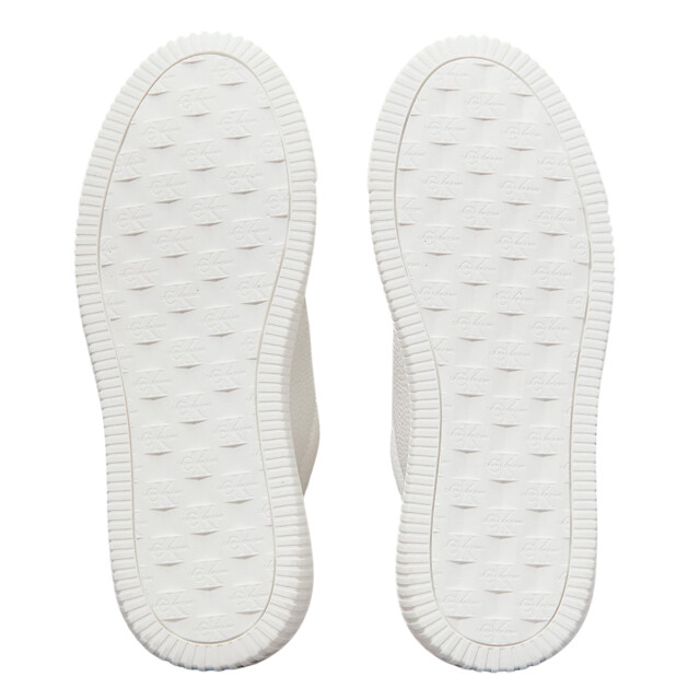 Calvin Klein Dames anti-slip leren trainers met logo UTNA249_whiteblack large