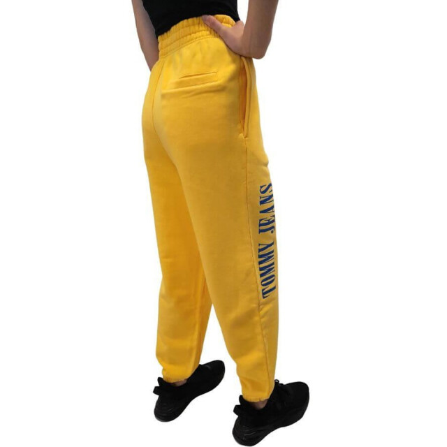 Tommy Hilfiger Dames effen enkelbroek met manchet UTNA558_yellow large