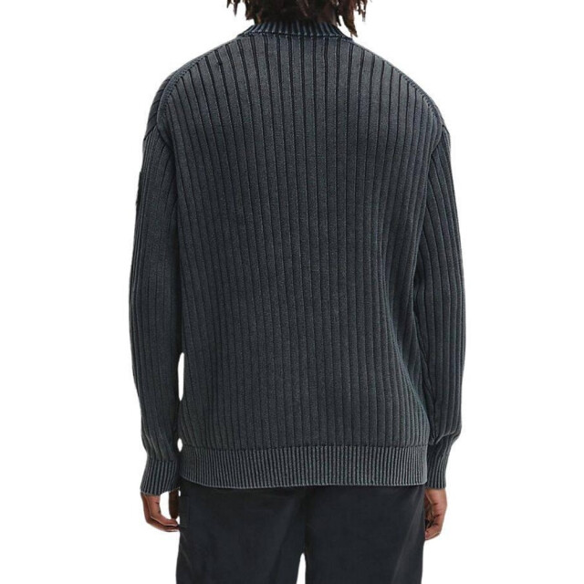 Calvin Klein Heren geribbelde sweater top UTNA391_graphite large