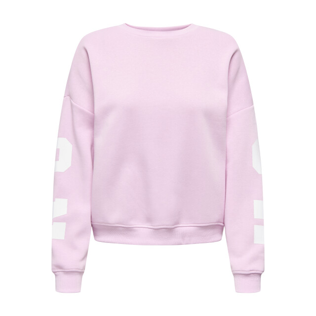 Only onlsweat l/s back/sleeve print swt 15356793 winesome orchid 06721.680.0005 large