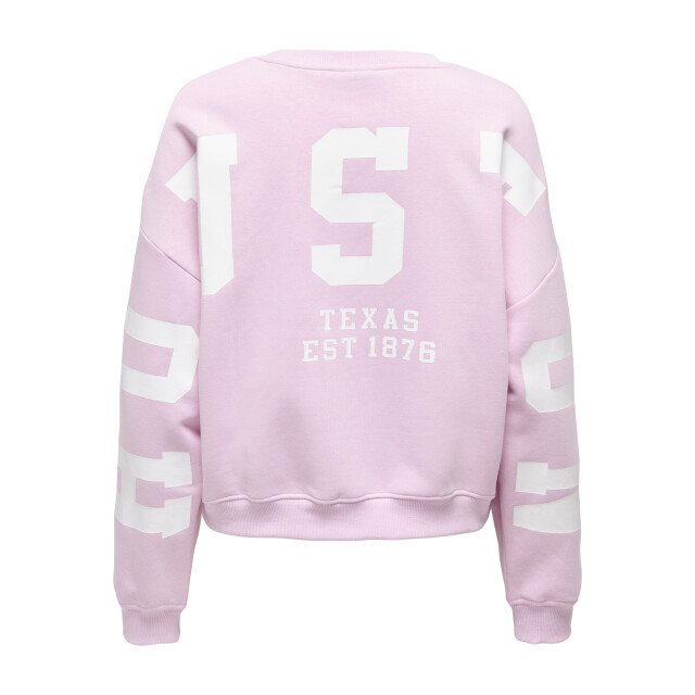 Only onlsweat l/s back/sleeve print swt 15356793 winesome orchid 06721.680.0005 large