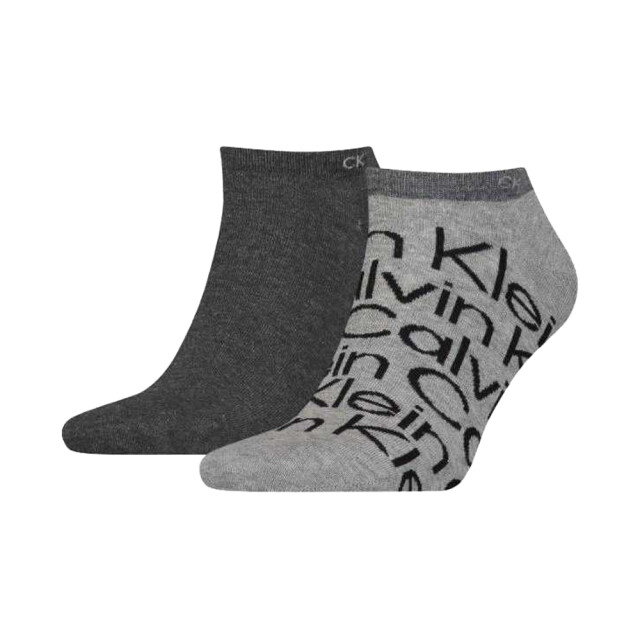 Calvin Klein No-show sokken met logo voor heren (set van 2) UTNA1070_grey large