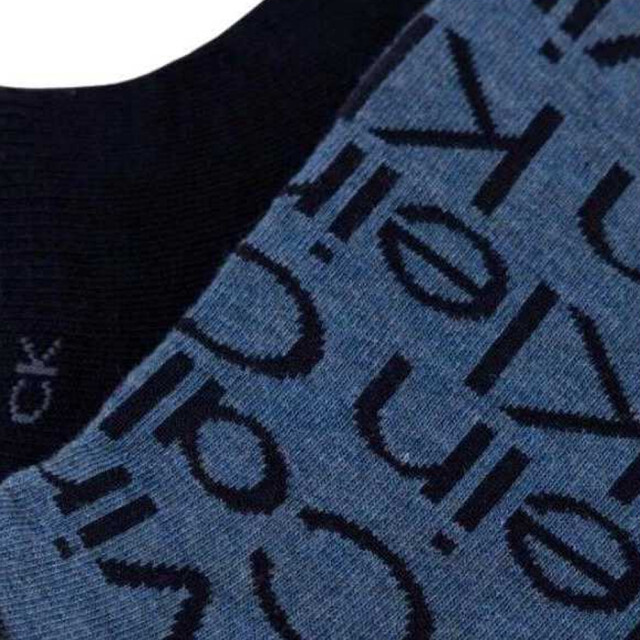 Calvin Klein No-show sokken met logo voor heren (set van 2) UTNA1070_navyblue large