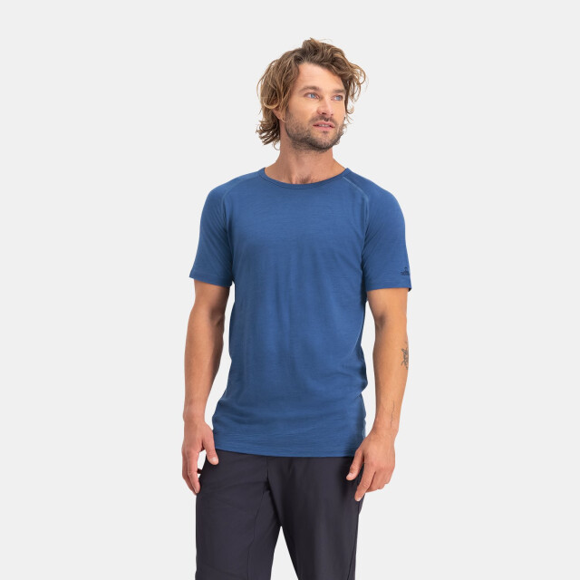 Nomad Pure merino t-shirt heren | denim CUPSSMK8E789 large