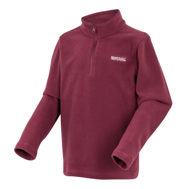 Regatta Geweldige outdoors kinder hot shot ii half zip fleece hoodie UTRG1422_darkpimento large