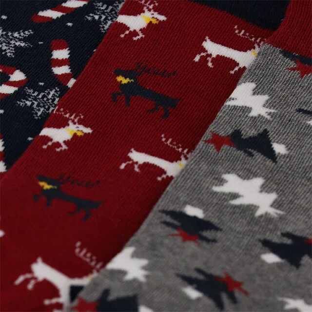 Apollo Heren kerstsokken giftbox 3-pack print 000120994004-ASS2-Comb large