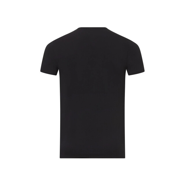 Basset Dames/heren bamboe t-shirt ronde hals 31060-Zwart large