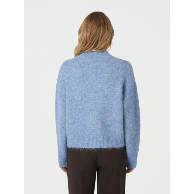 Neo Noir paulina fluffy knit blouse 164729 142 dusty blue 06010.210.0008 large