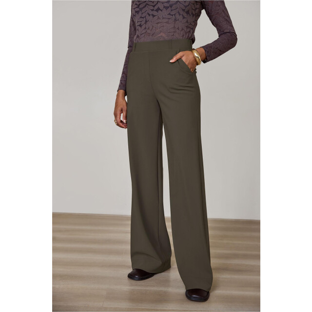 Studio Anneloes lexie bonded trousers 94801 7400 new army 06541.340.0016 large