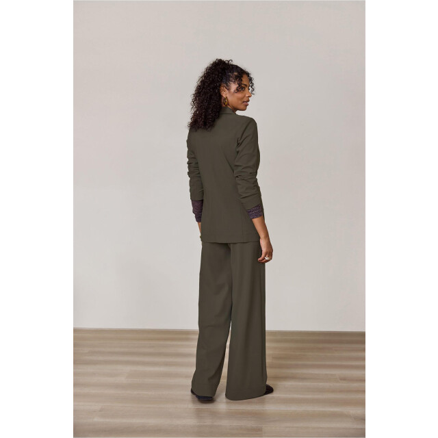 Studio Anneloes lexie bonded trousers 94801 7400 new army 06541.340.0016 large
