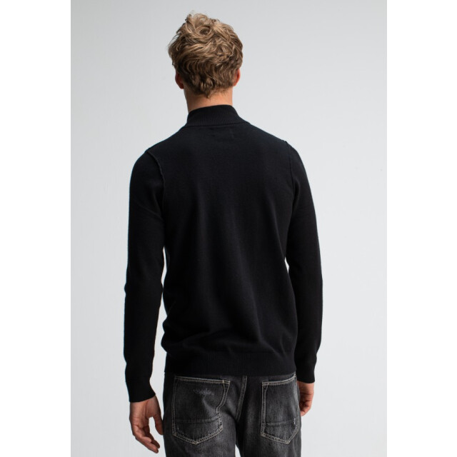 Blue Industry Clifden half zip 1926002 office black 990 heren trui  butcher of b Office Black 990/Clifden Half Zip 1926002 large