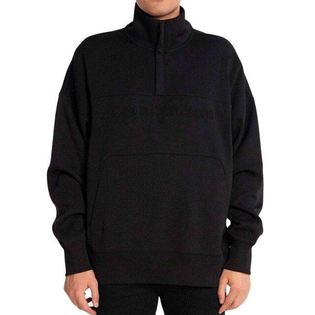 Calvin Klein Heren kangoeroezak sweatshirt UTNA439_black large