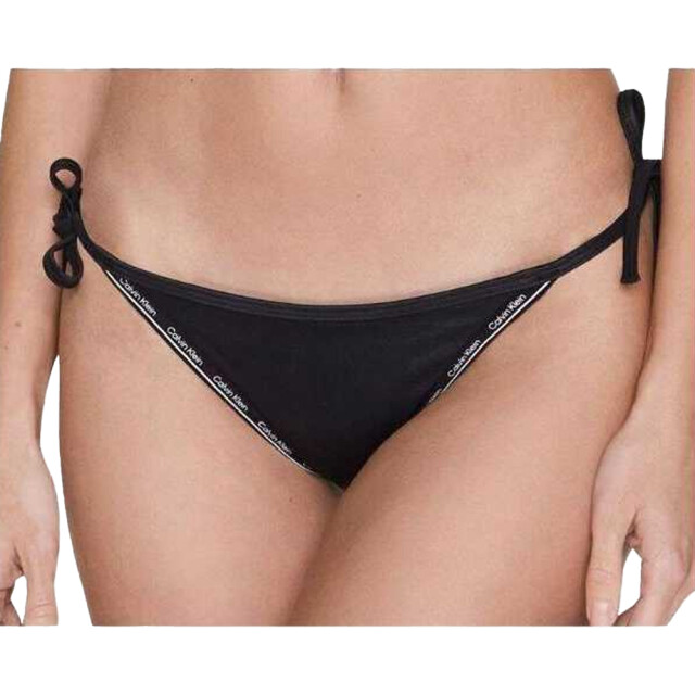 Calvin Klein Dames bikinibroekje met contrast detail zijband UTNA487_black large