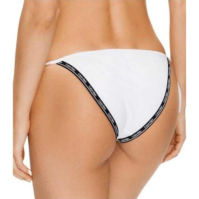 Calvin Klein Dames bikinibroekje met contrast detail zijband UTNA487_white large