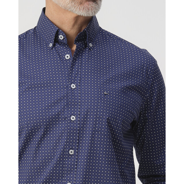 Campbell Casual overhemd donker 103340-002-XXL large