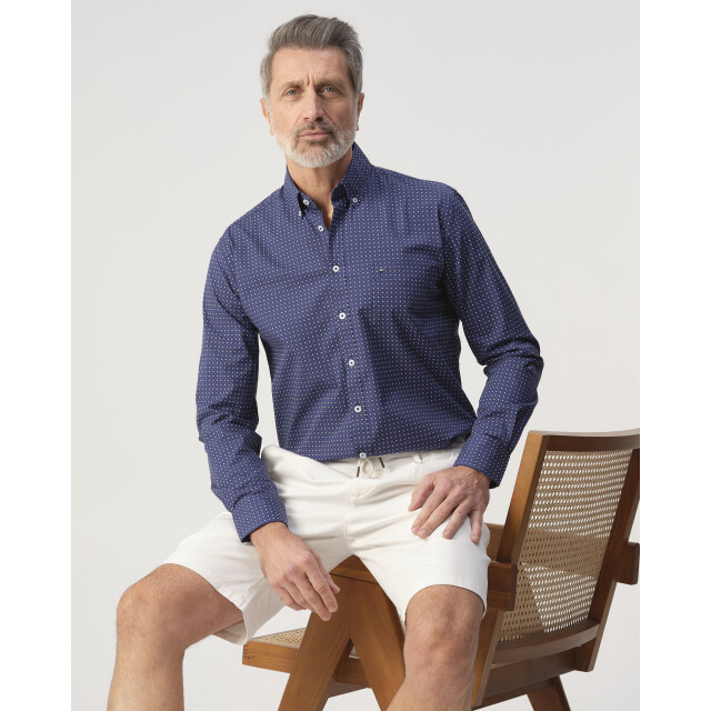 Campbell Casual overhemd donker 103340-002-XXL large