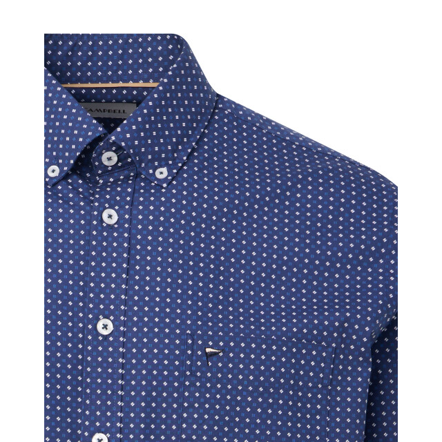 Campbell Casual overhemd donker 103340-002-XXL large