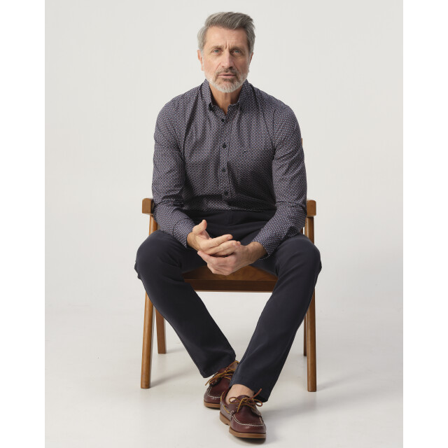 Campbell Casual overhemd donker 103347-001-XXL large