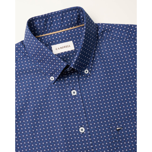 Campbell Casual overhemd donker 103340-002-XXL large