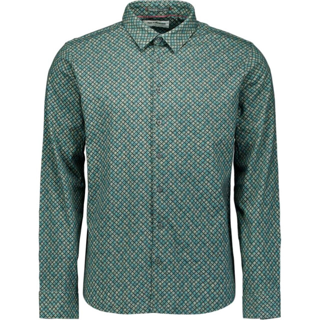 No Excess Shirt jersey allover printed dark steel 30431107-124 large