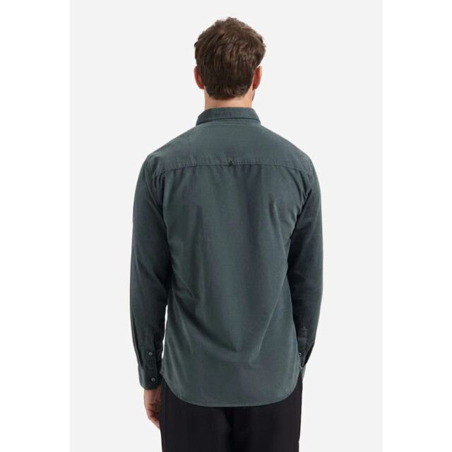 No Excess Shirt herringbone fine corduroy dark steel 30431143-124 large