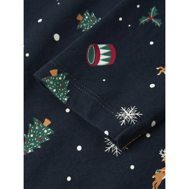 Name It Unisex kinder kerst pyjama set nknvismas donkerblauw 13234977-Navy Blazer Xmas AOP Navy large