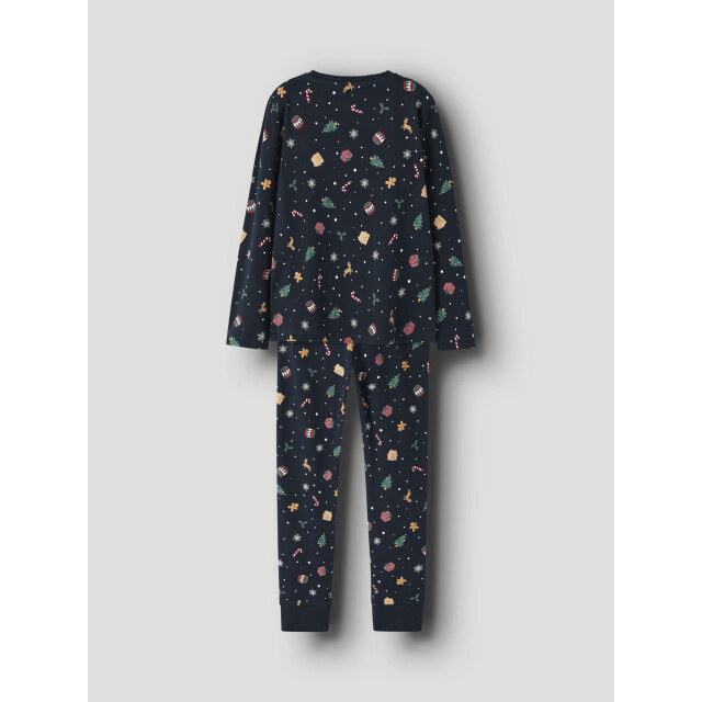 Name It Unisex kinder kerst pyjama set nknvismas donkerblauw 13234977-Navy Blazer Xmas AOP Navy large