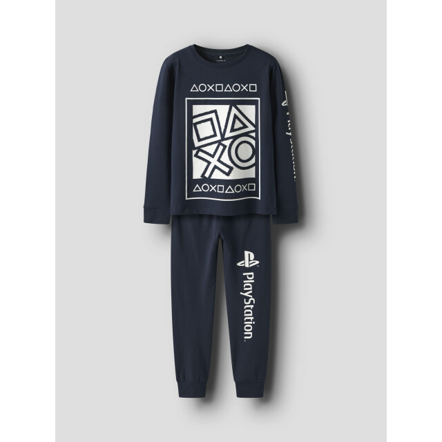 Name It Jongens lange pyjama set nkmolympos playstation print donker 13249574-Navy Blazer large
