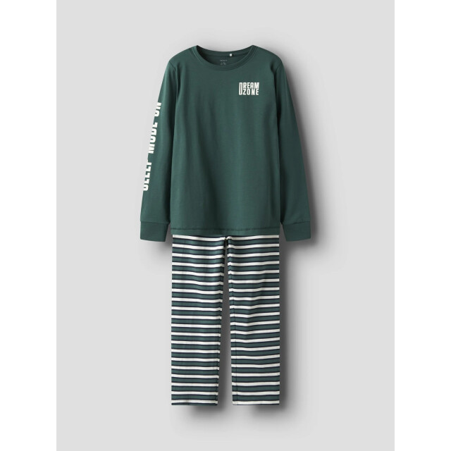 Name It Jongens lange pyjama set nkmramel gestreept 13249341-Bistro Green large