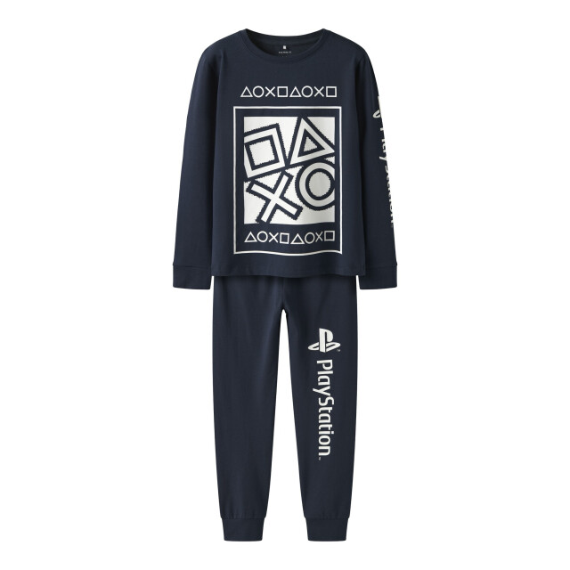 Name It Jongens lange pyjama set nkmolympos playstation print donker 13249574-Navy Blazer large