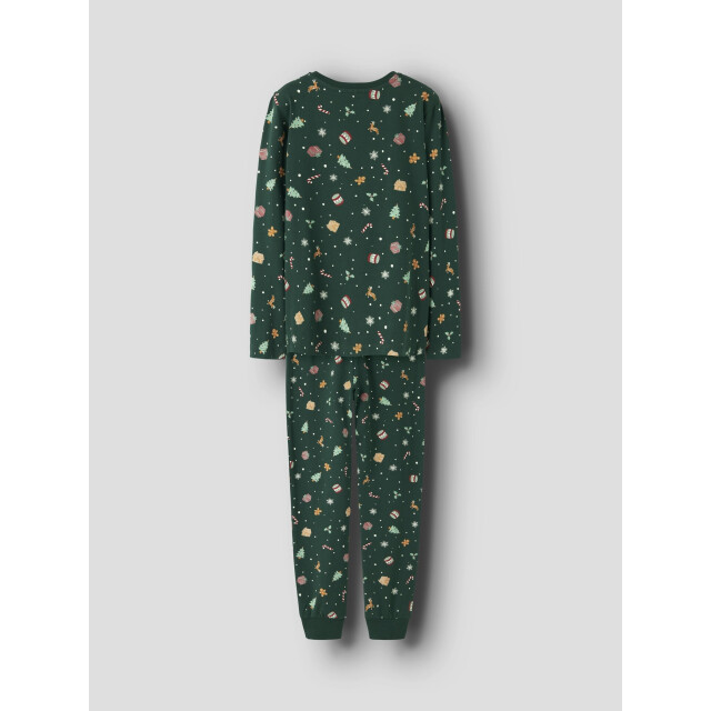 Name It Unisex kinder kerst pyjama set nknvismas groen 13234977-Botanical Garden Xmas AOP large