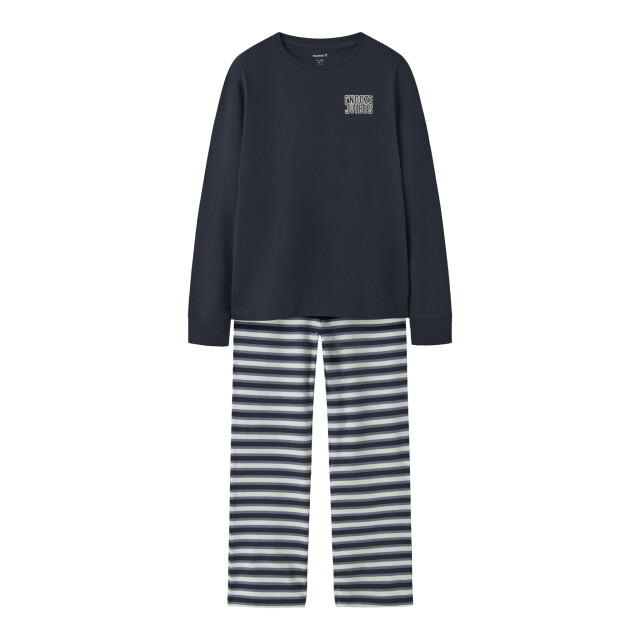 Name It Jongens lange pyjama set nkmramel gestreept donker 13249341-Navy Blazer large