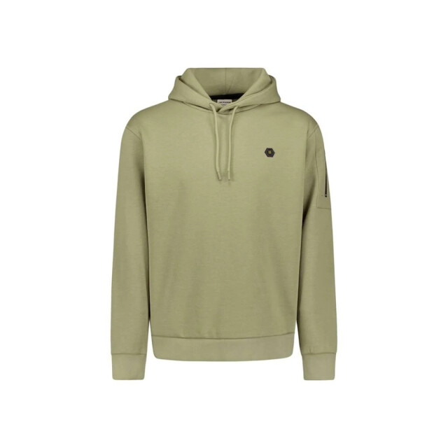 No Excess Sweater hooded brushed light moss 29130850-197 large