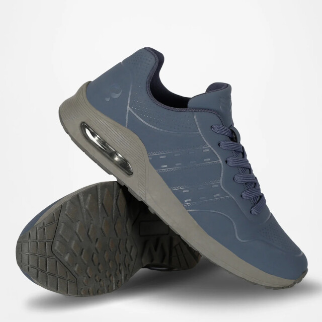 Q1905 Sneaker hank middenblauw/antraciet QM1254341-646-2 large