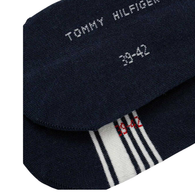 Tommy Hilfiger No-show herensokken met contrastlogo UTNA1165_navy large