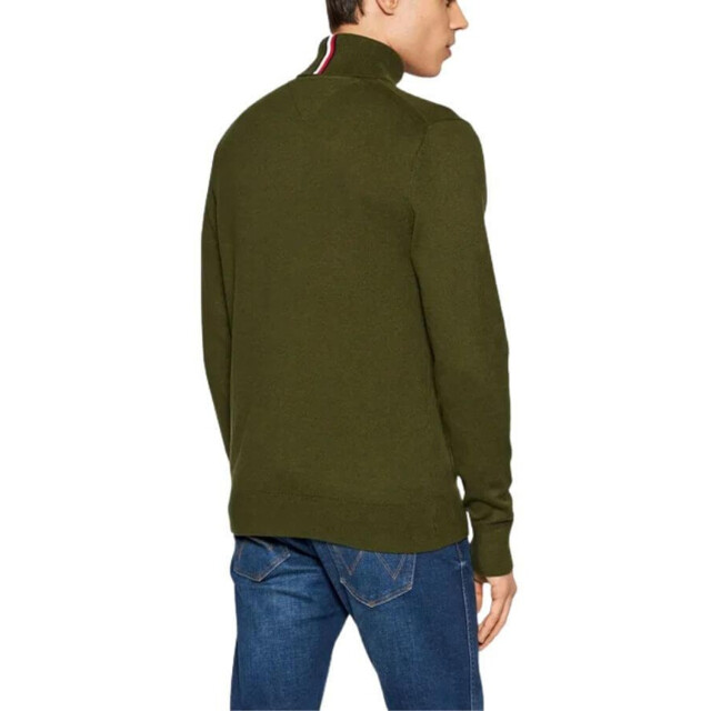 Tommy Hilfiger Heren sweater top met hoge hals UTNA381_olive large
