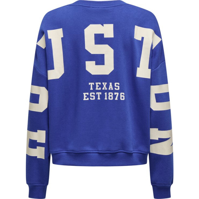Only Onlsweat ls backsleeve print kobalt 4209.34.0031 large