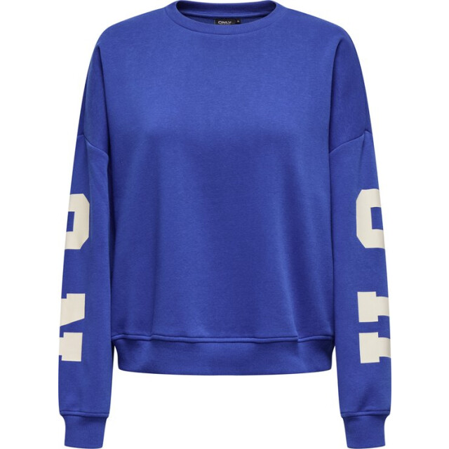 Only Onlsweat ls backsleeve print kobalt 4209.34.0031 large