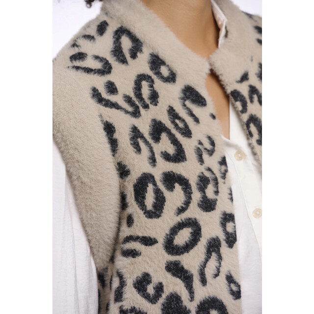 Rino & Pelle Elona.5012621 rino&pelle short waistcoat desert leopard Elona.5012621 Desert leopard large