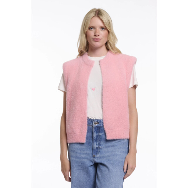 Rino & Pelle Elona.5002621 rino&pelle short waistcoat cotton candy Elona.5002621 Cotton candy large