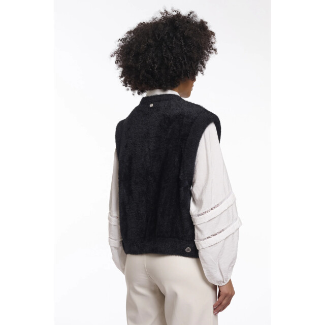 Rino & Pelle Elona.5002621 rino&pelle short waistcoat black Elona.5002621 Black large